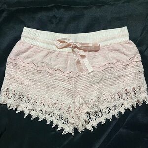 No Boundaries Light Pink Ruffled Shorts
